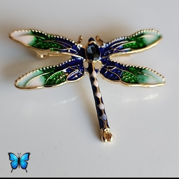 Boho Gypsy Sisters Jewelry - DRAGONFLY Brooch Colorful